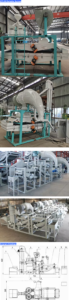 buckwheat seed shelling and grading machine